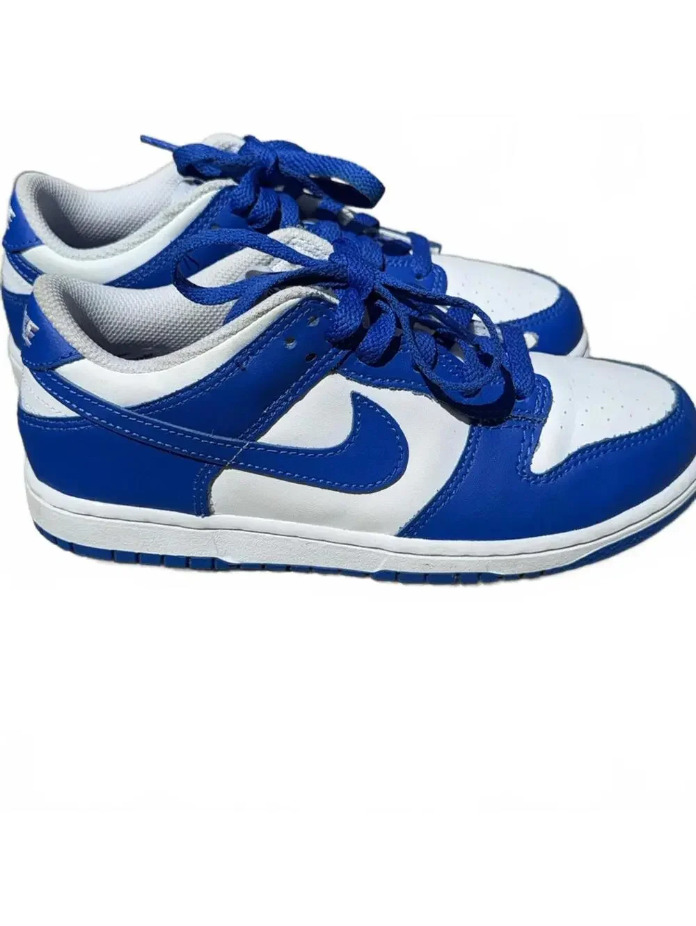 Nike Dunk Low Blue White Sneakers Size 3Y Youth